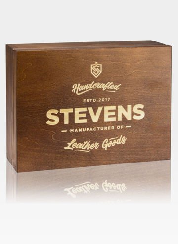 Eleganckie drewniane pudełko prezentowe STEVENS