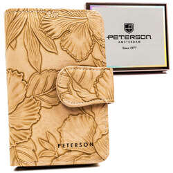 Mały, elegancki portfel damski ze skóry ekologicznej Peterson