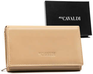 Skórzany portfel damski z systemem RFID 4U Cavaldi