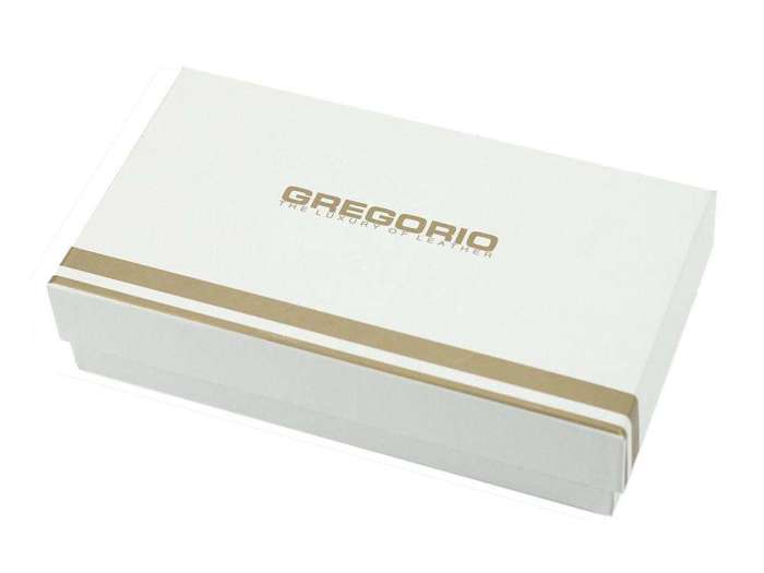 Portfel Damski Gregorio GF121 Skóra Naturalna Czarny Duży Poziomy RFID Secure