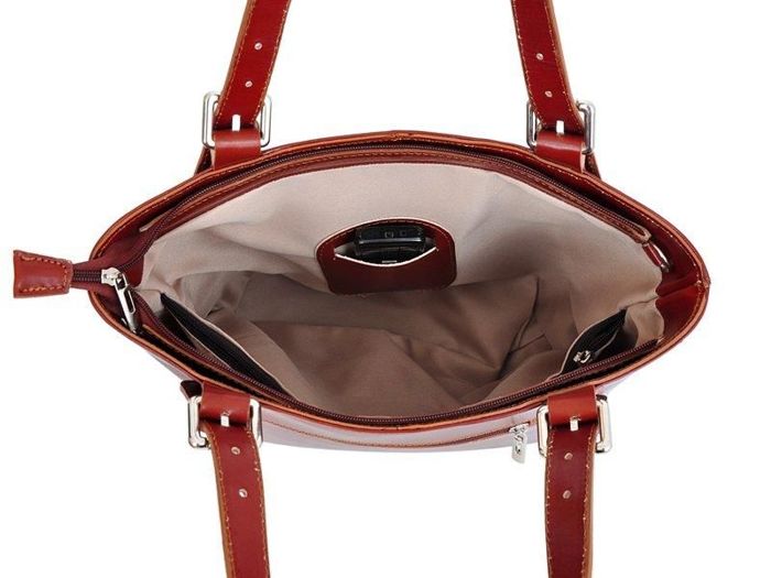 Torebka Skórzana L Artigiano Florence 847 Shopperbag Czarna Duża Mieści A4 Skóra Naturalna