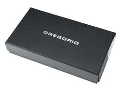 Portfel Damski Gregorio GF112 Skóra Naturalna Popiel Poziomy RFID Secure