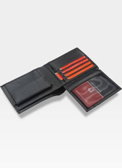 Skórzany portfel męski Pierre Cardin Tilak50 8806 RFID Czarny